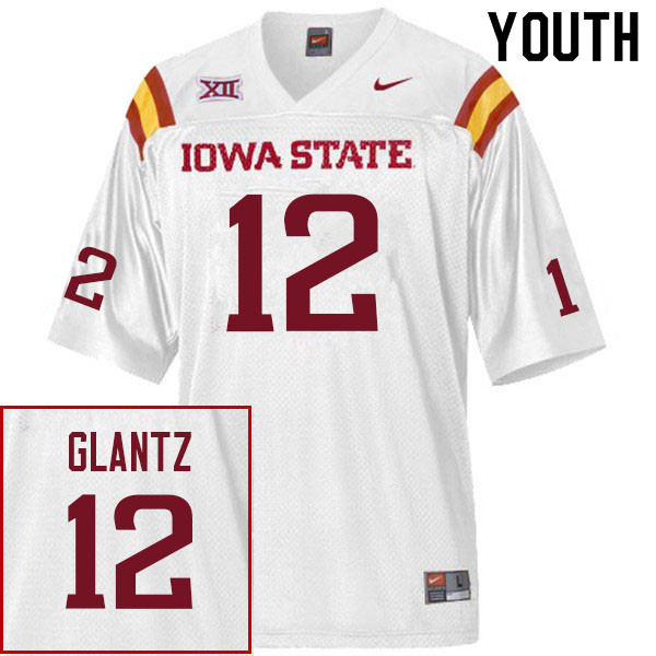 Youth #12 Jacob Imming Iowa State Cyclones College Football Jerseys Sale-White - Click Image to Close